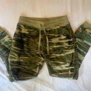 Fuzzy Camo Joggers